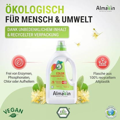 AlmaWin Color Waschmittel Flüssig - mit Lindenblüten