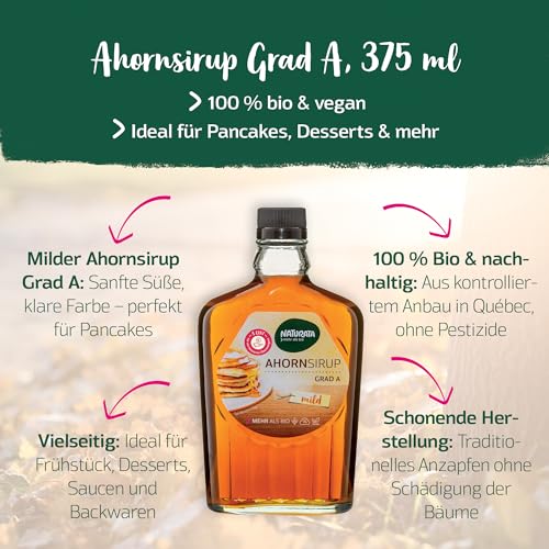 Naturata Bio Ahorn-Sirup - Grad A - 375 ml