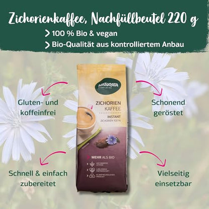 Naturata Bio Zichorienkaffee Instant Nachfüllbeutel 220 g