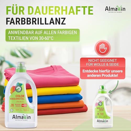 AlmaWin Color Waschmittel Flüssig - mit Lindenblüten