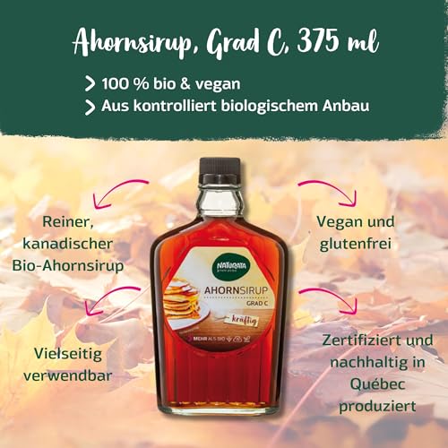 Naturata Bio Ahornsirup Grad C kräftig 375 ml