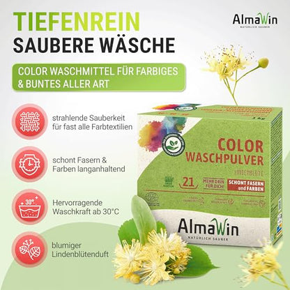 AlmaWin Color Waschpulver Lindenblüten
