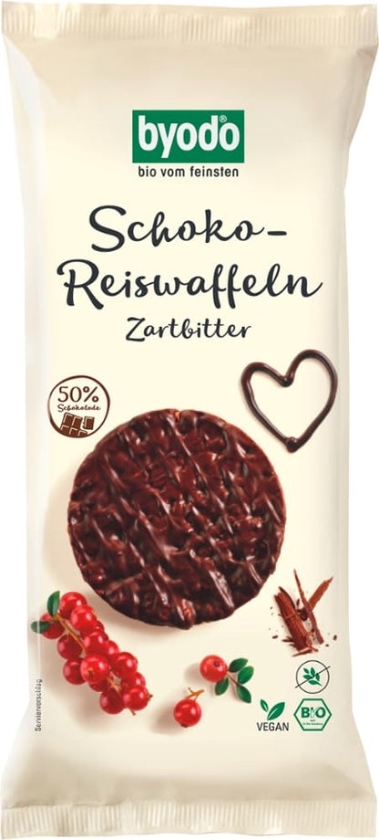 Byodo Bio Schoko-Reiswaffeln Zartbitter 65 g