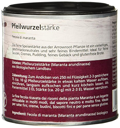 Arche Pfeilwurzelstärke Jetzt Bio Backzutat, 125 g