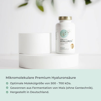 Cosphera Hyaluronsäure Kapseln 500 mg pro Kapsel - 90 Kapseln
