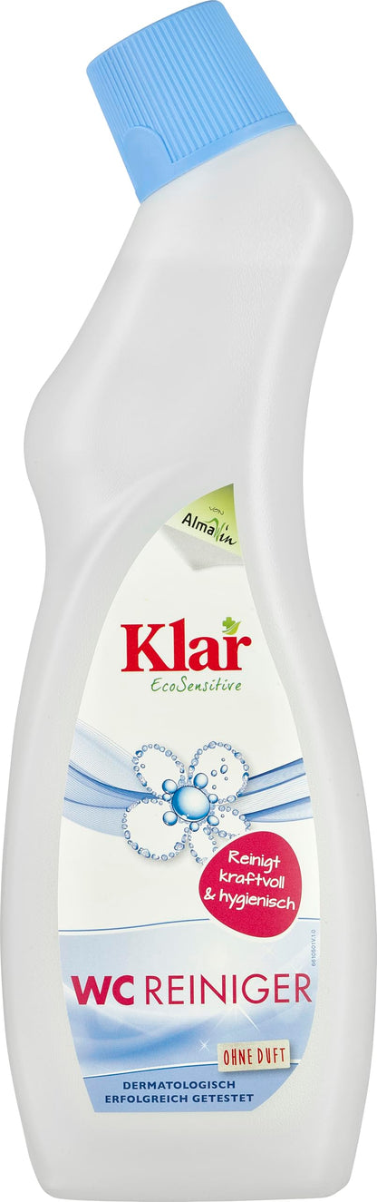 Klar eco Sensitive WC Reiniger 750ml, ohne Duft, für Toiletten & Urinale