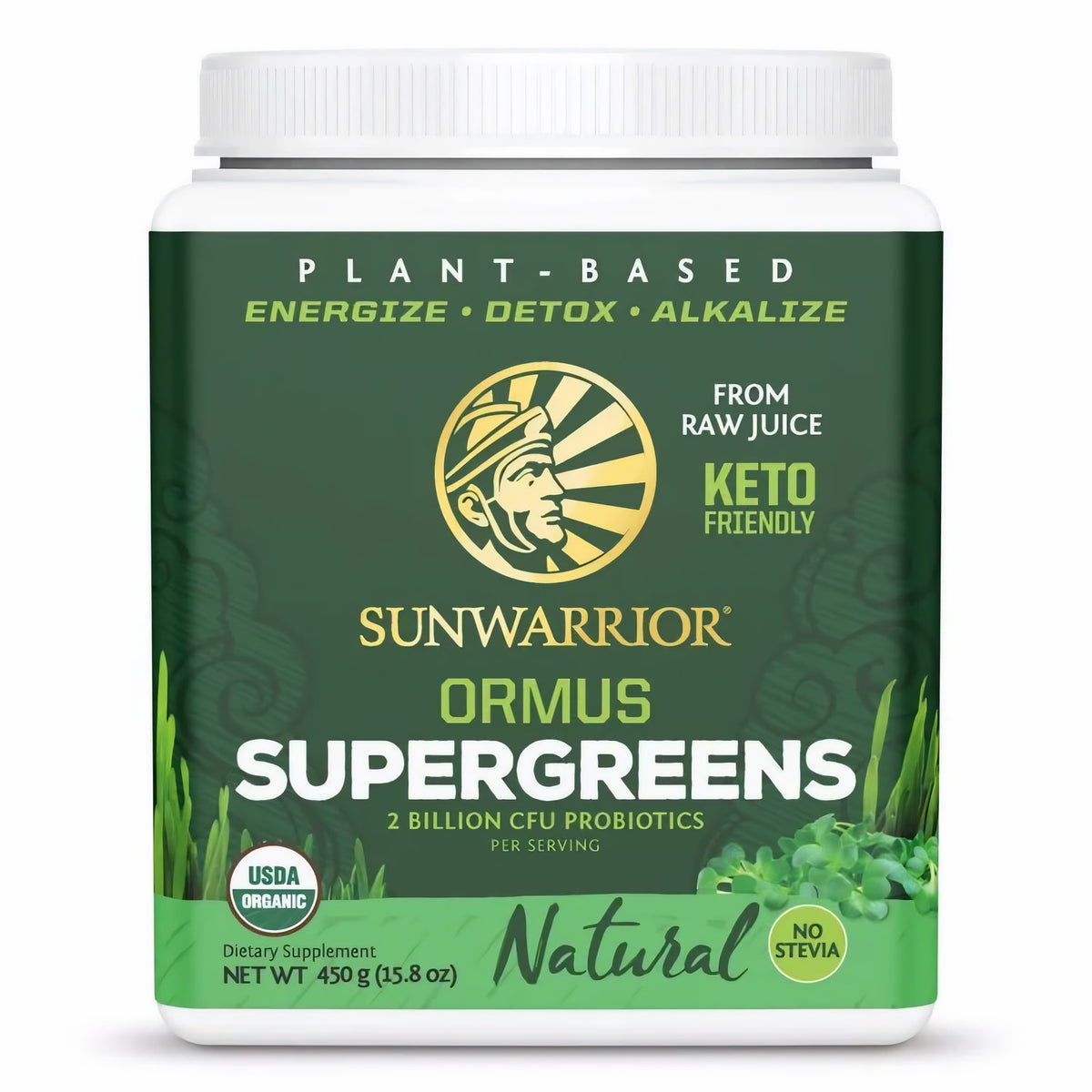 Sunwarrior Ormus Super Greens, 226 g Dose, Natural - fit and life shop