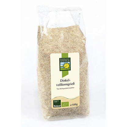 Bohlsener Mühle Bio Dinkelvollkorngrieß 500g - fit and life shop