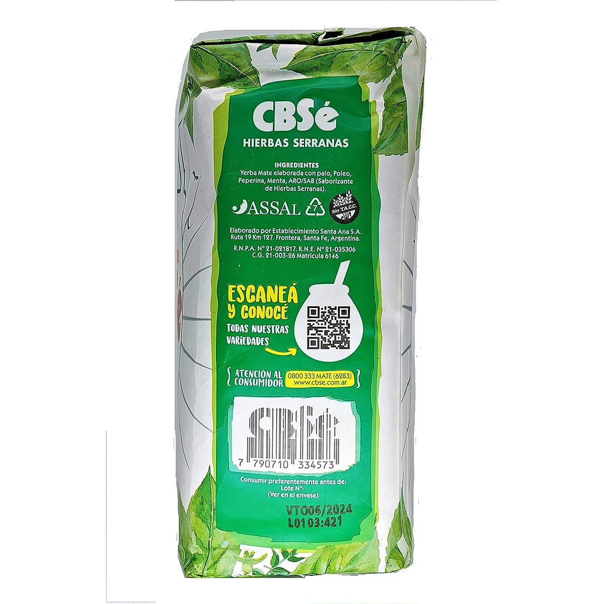 CBSé - Hierbas Serranas - Mate Tee aus Argentinien 1kg - fit and life shop