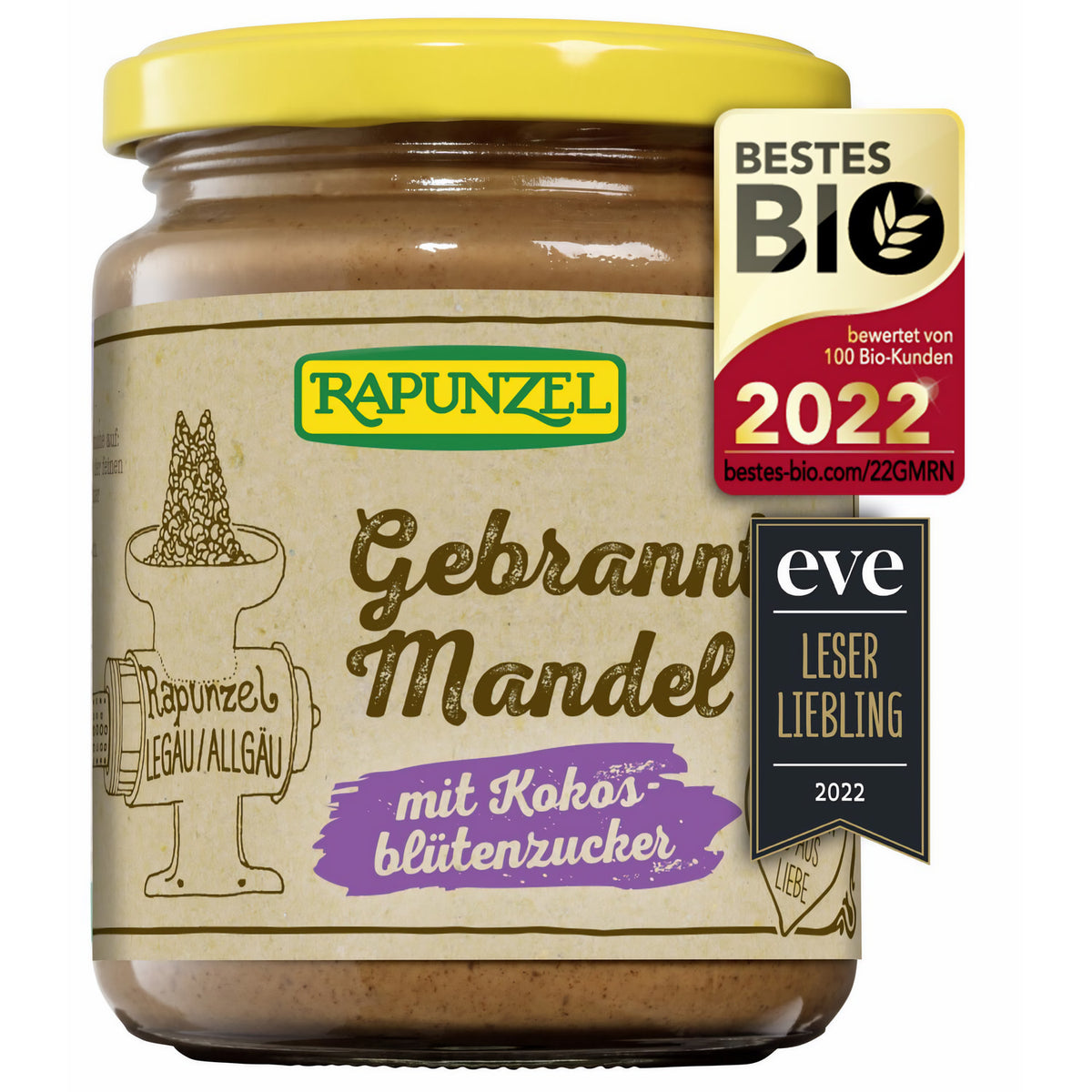 Rapunzel - Gebrannte Mandel Aufstrich mit Kokosblütenzucker - (250g) - fit and life shop