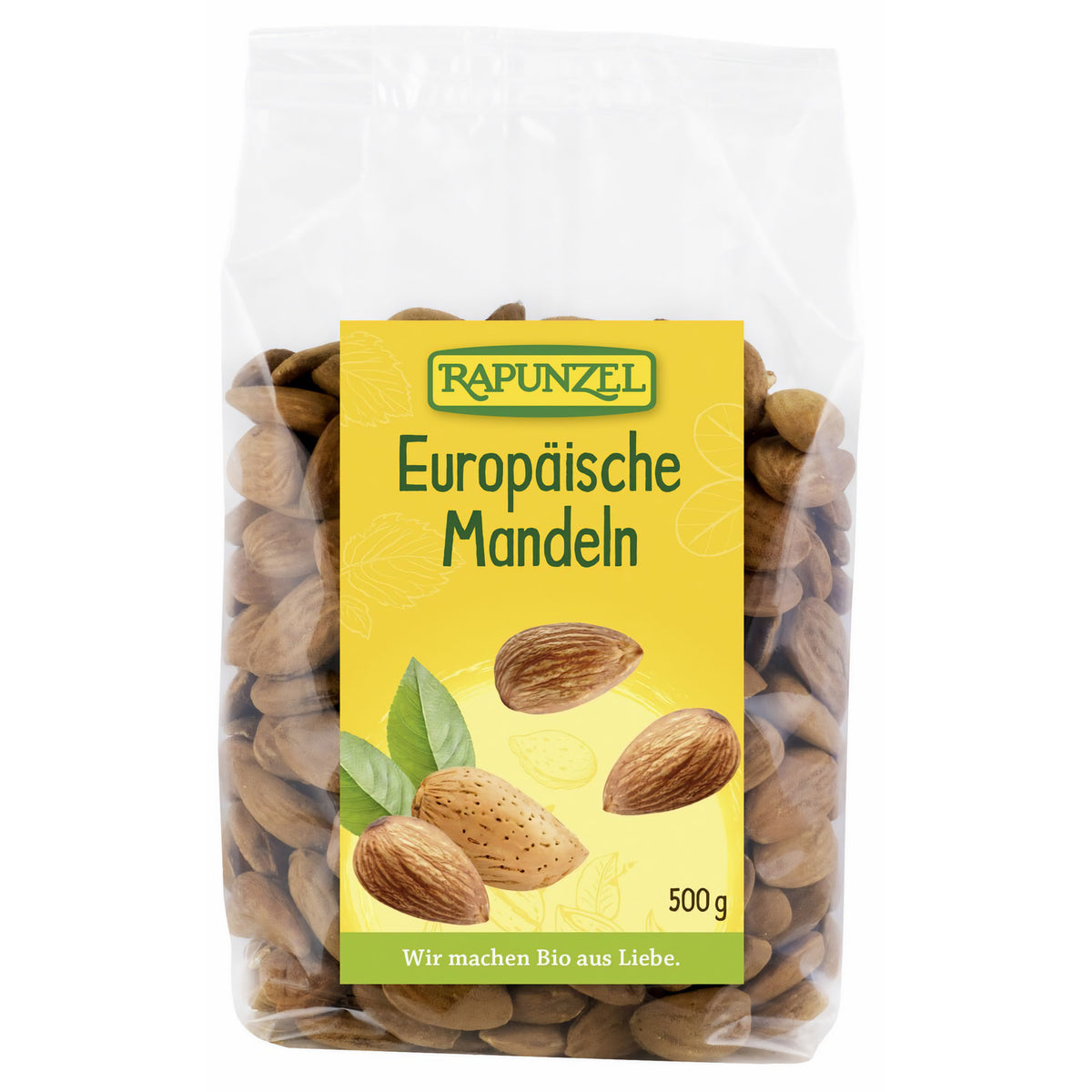 Bio Mandeln von Rapunzel, europäische Mandeln 500g Packung 
