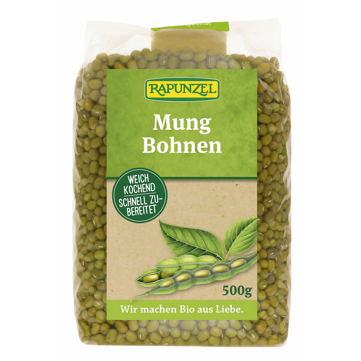 Rapunzel Mungbohnen, (500g) - fit and life shop
