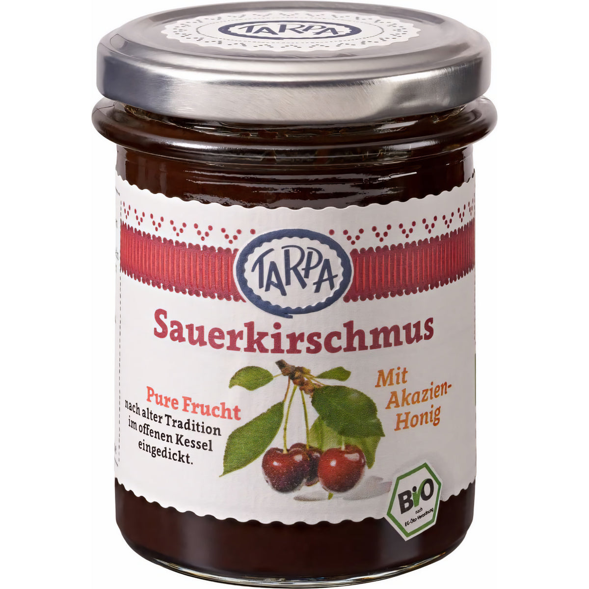 Tarpa Bio Sauerkirschmus mit Akazienhonig 220 g - fit and life shop