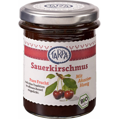 Tarpa Bio Sauerkirschmus mit Akazienhonig 220 g - fit and life shop