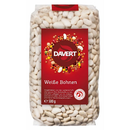 Davert Weiße Bohnen (1 x 500 g) - Bio - fit and life shop