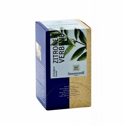 Tee Sonnentor Zitronenverbene im Beutel, frische getrocknete Zitronenverbene-Blätter in 27g Packung, aromatischer Kräutertee