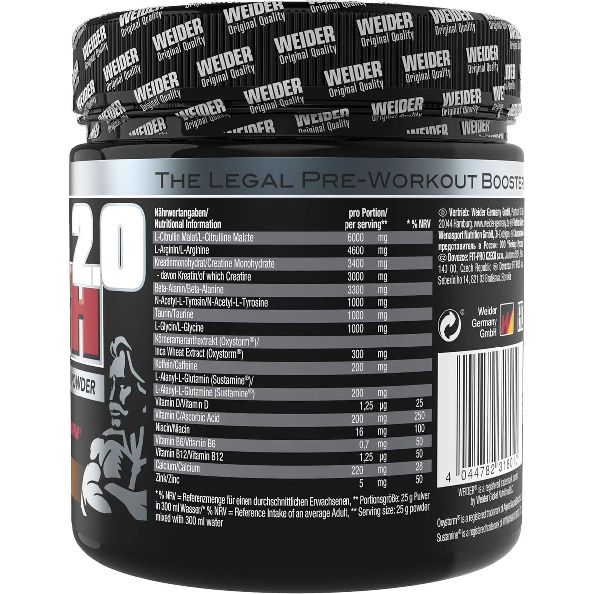 WEIDER Total RUSH 2.0 (375g) - fit and life shop