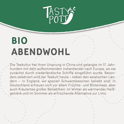 Tasty Pott Bio Abendwohl Tee 20g Dose - fit and life shop
