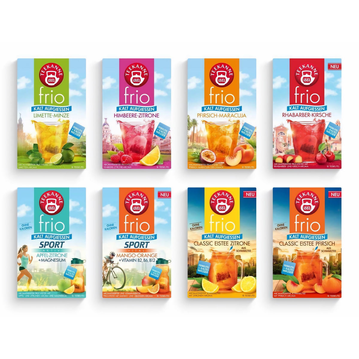 Teekanne FRIO 1er Set 18 Beutel Hochwertig aromatisch Vielfältig - fit and life shop