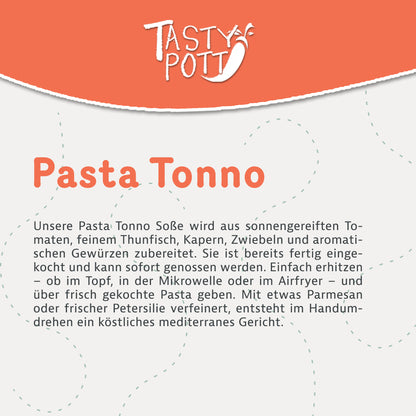 Pasta Tonno Pastasoße - Thunfisch Sauce - 290g Glas von Tasty Pott - fit and life shop