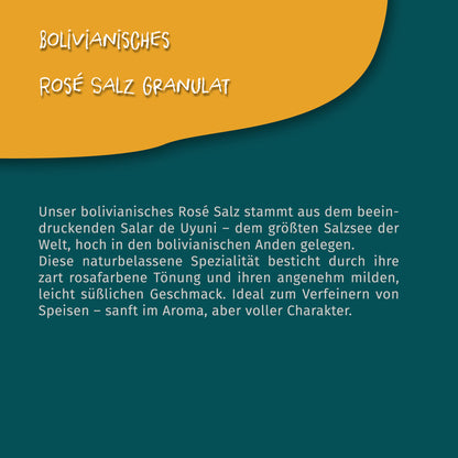 Bolivianisches Rosé Salz Granulat (2-4mm) 100g Dose von Tasty Pott - fit and life shop
