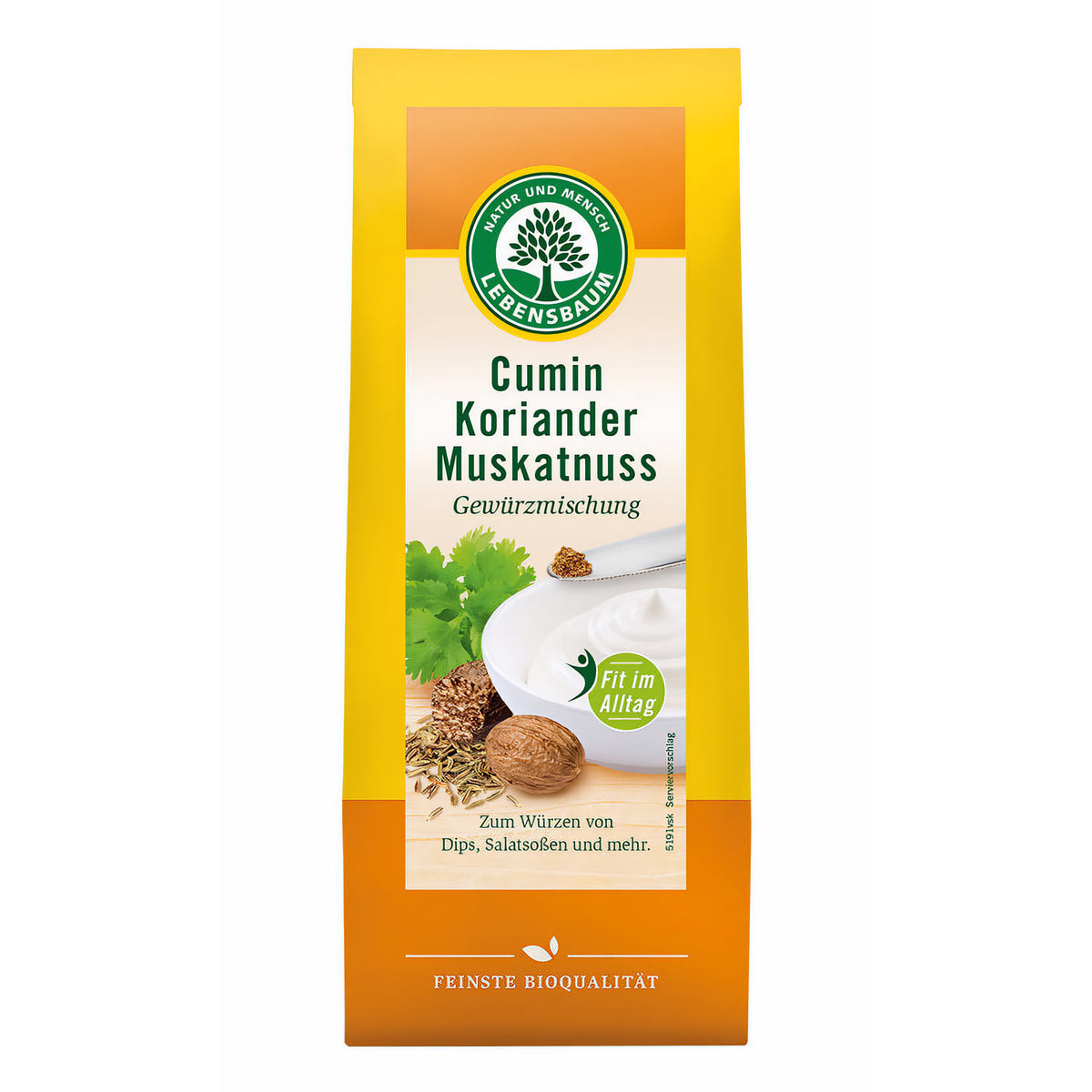 Lebensbaum Cumin-Koriander-Muskatnuss, Bio-Gewürzmischung 45g - fit and life shop