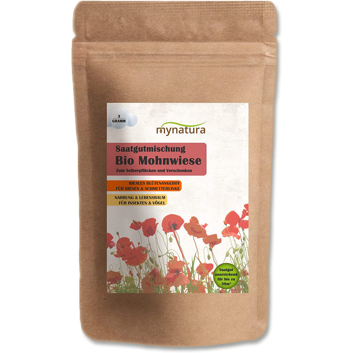 Mynatura Bio Mohnwiese Saatgutmischung (3g) - fit and life shop