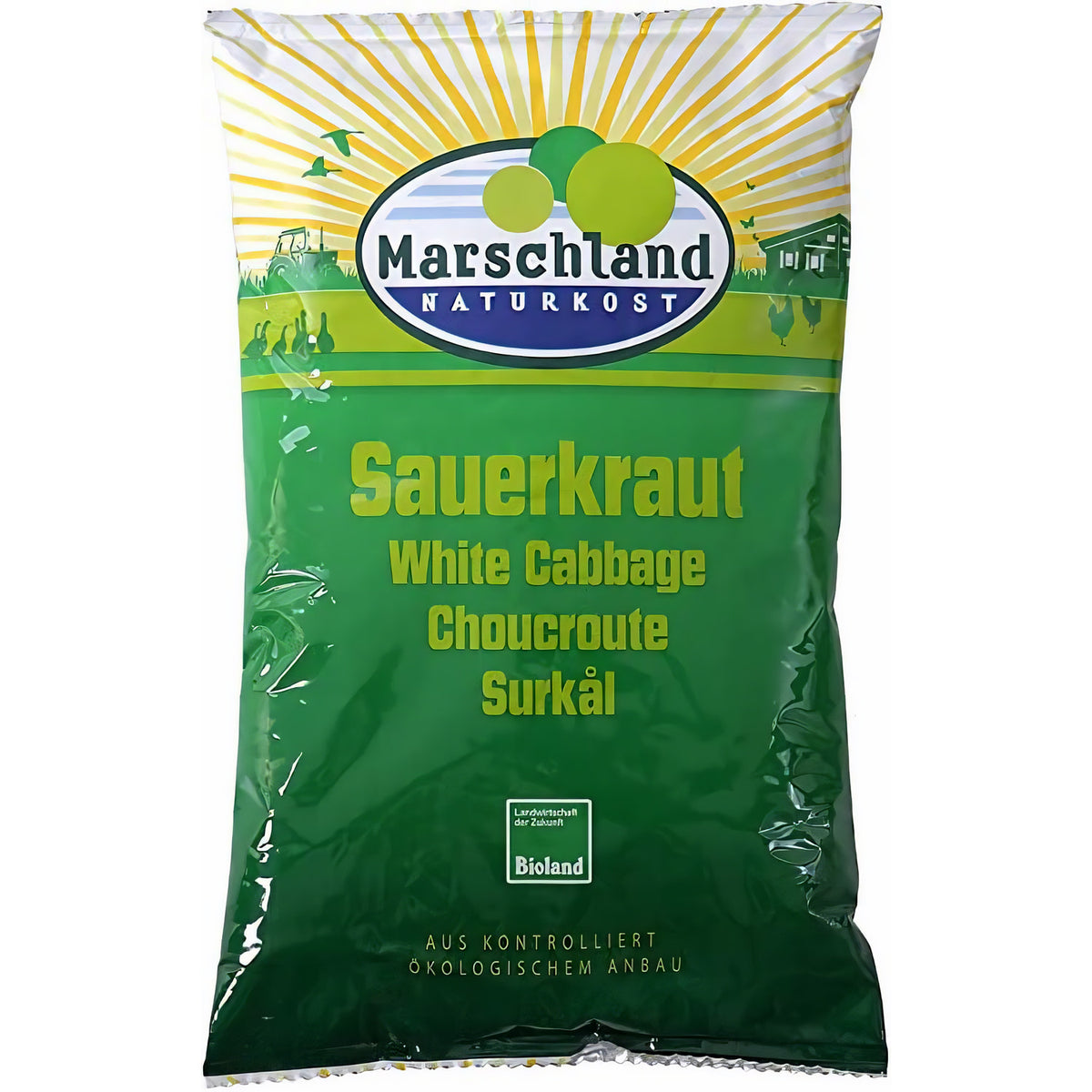 Marschland Naturkost Bioland Bio-Sauerkraut Folien-Btl. 520g - fit and life shop