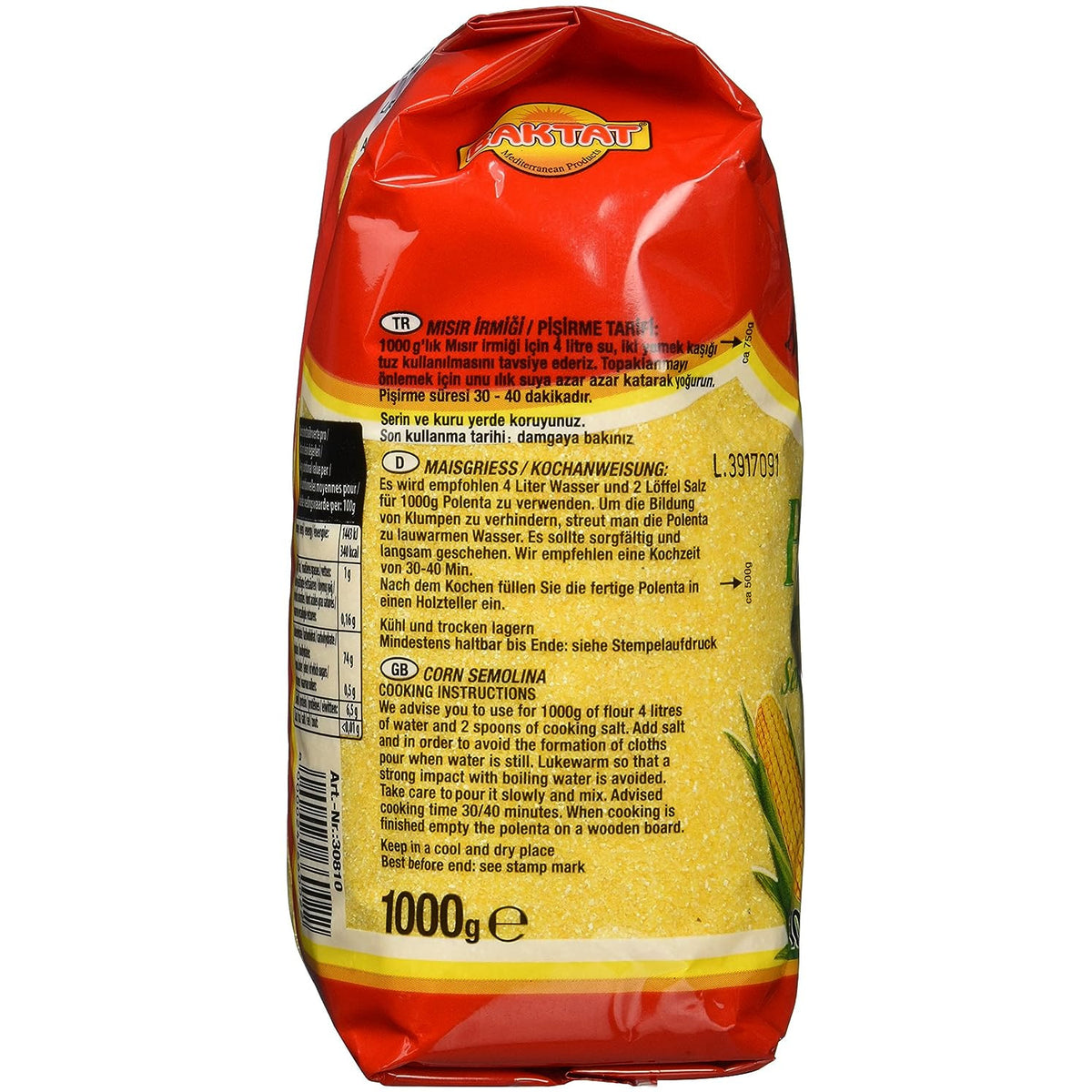SUNTAT Maisgrieß  (5 x 1 kg) - fit and life shop