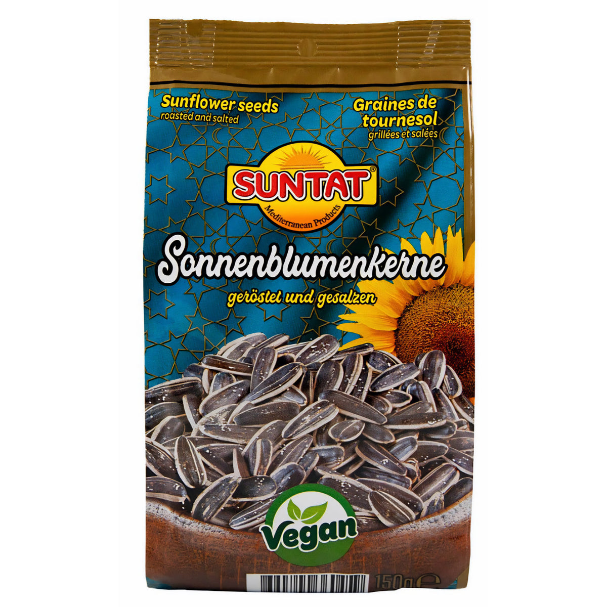 SUNTAT Sonnenblumenkerne geröstet & gesalzen (8x150g) - fit and life shop
