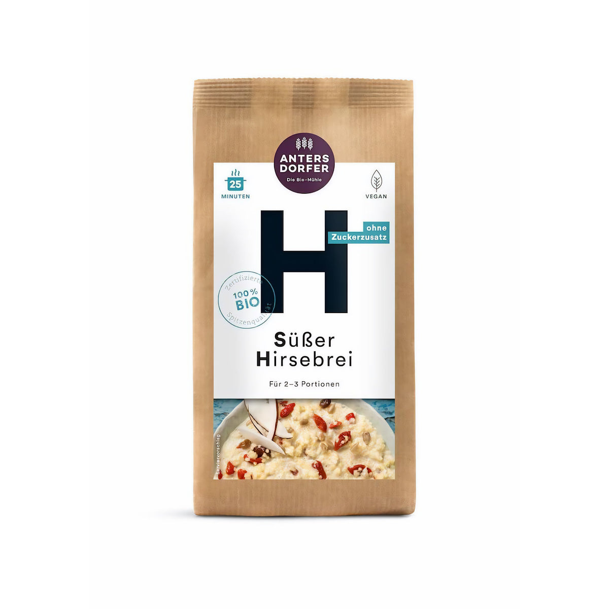 Antersdorfer - Die Bio-Mühle Bio Süßer Hirsebrei (6x150g) - fit and life shop