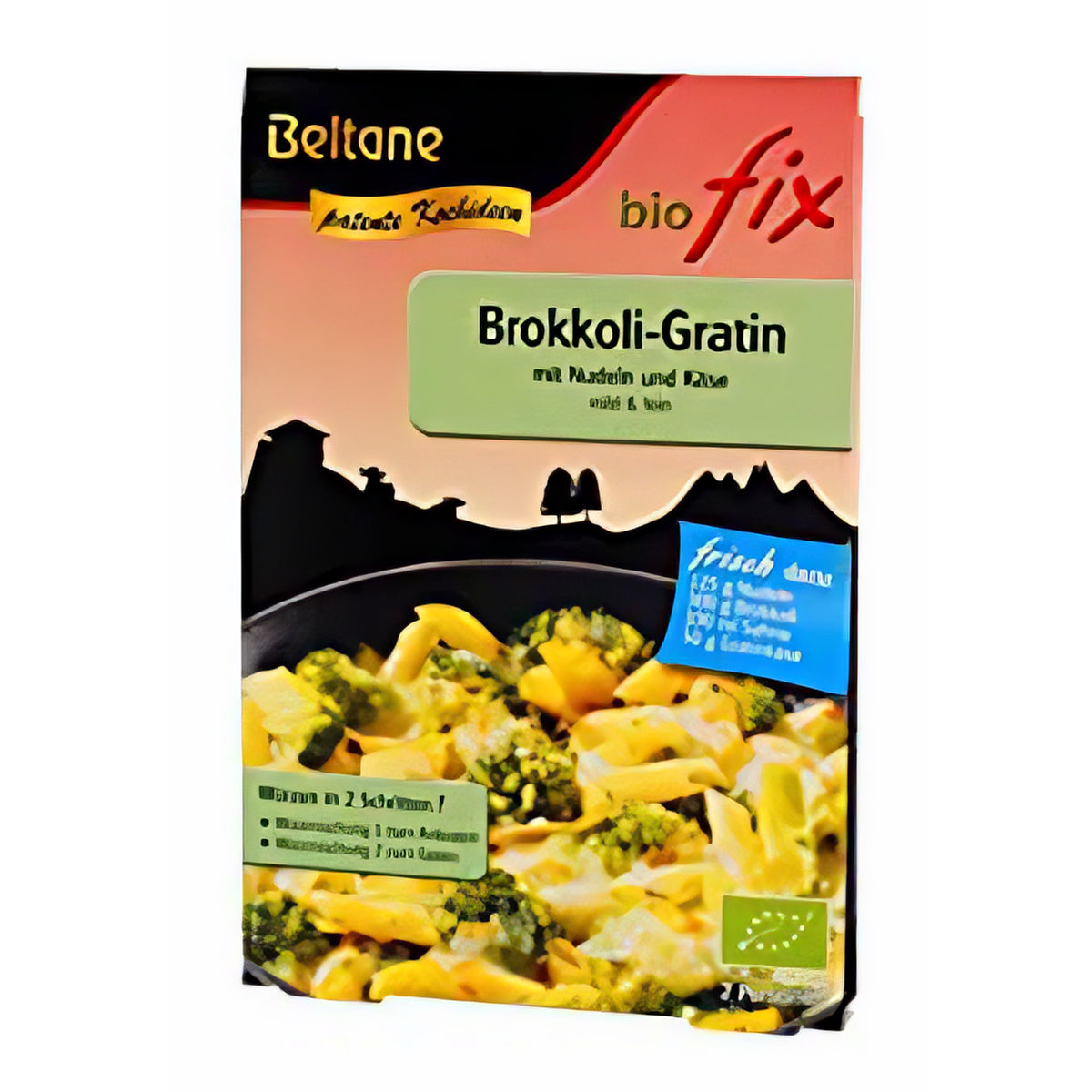 Beltane Biofix Brokkoli-Gratin, 6 Pack, fertig zum Kochen, cremiger Brokkoli-Auflauf in Verpackung