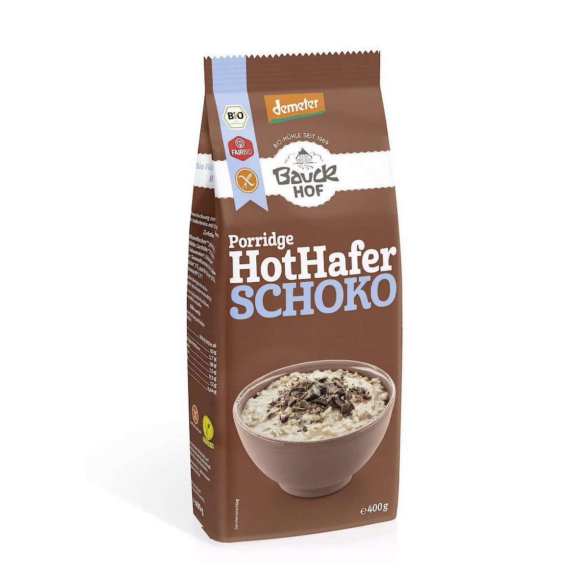 Bio Hot Hafer Schoko glutenfrei Demeter (6x400g) - fit and life shop