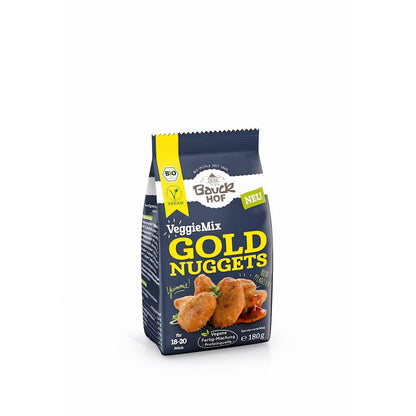 Bauckhof Bio VeggieMix Goldnuggets, Kochzutat in 180g Packung, mit bunten Gemüsestückchen für gesunde Gerichte