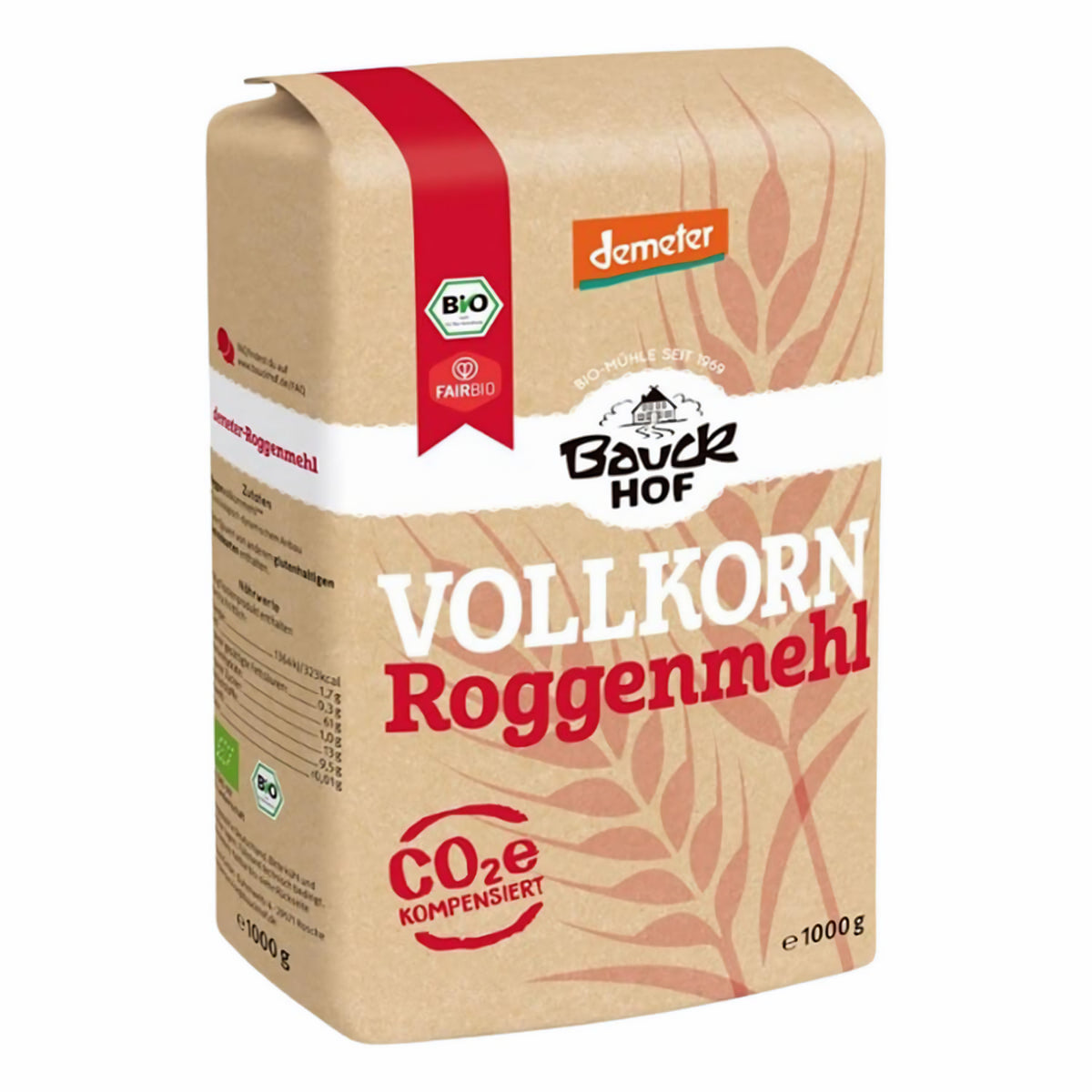 Bauckhof / Bauck Mühle Bauckhof Bio Roggenmehl Vollkorn Demeter 1kg — Abbildung 3