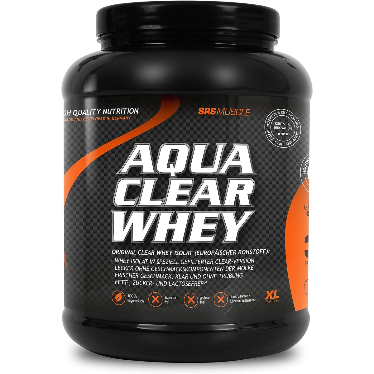 SRS Sporternährung SRS Muscle - Aqua Clear Whey - verschiedene Geschmäcker 900g