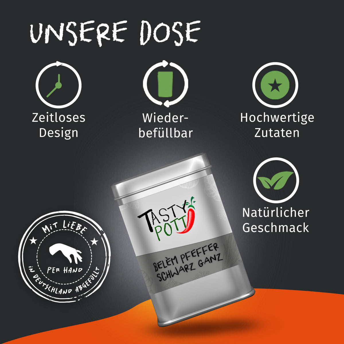 Tasty Pott Belem Pfeffer schwarz ganz - im Beutel — Abbildung 3