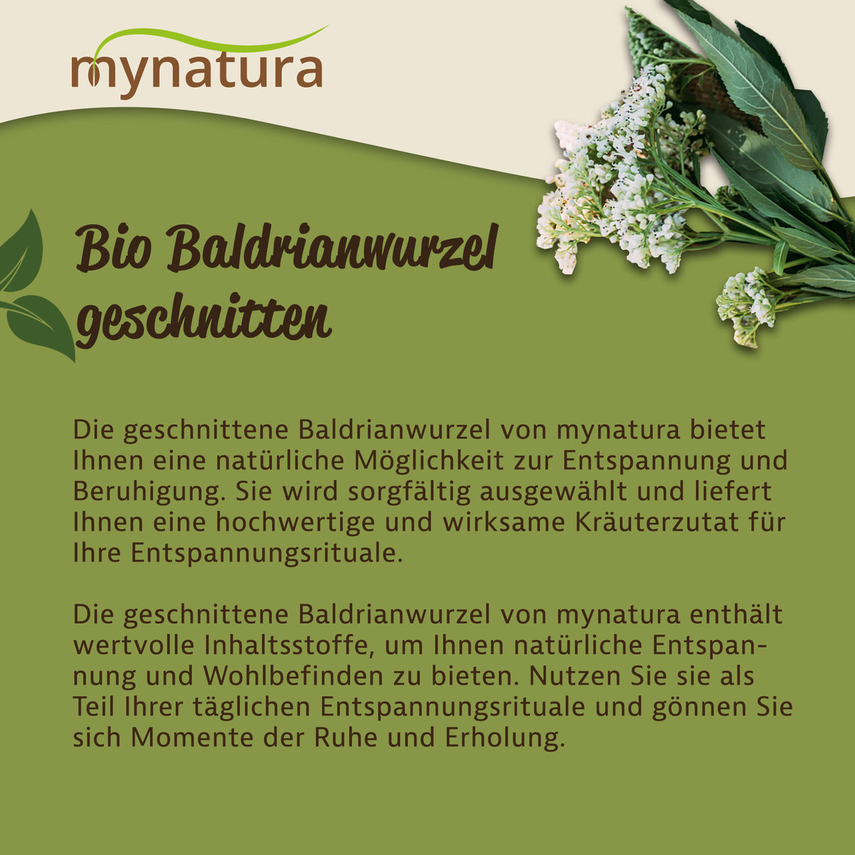 Mynatura Bio Baldrianwurzel geschnitten - in verschiedenen Größen — Abbildung 3