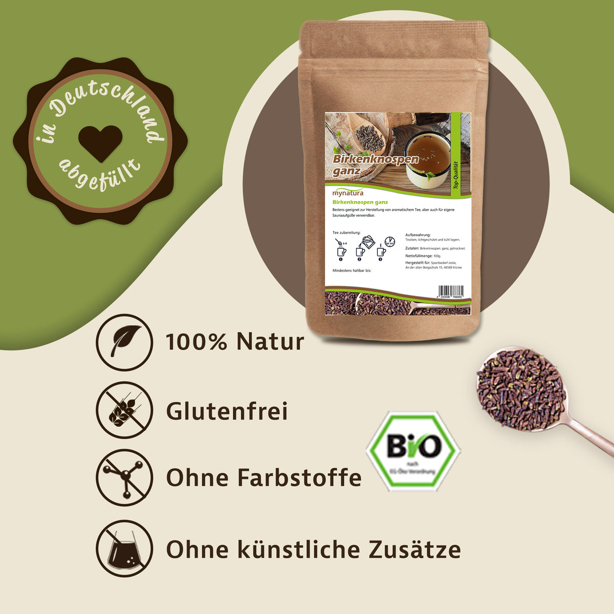 Mynatura Birkenknospen getrocknet –  in verschiedenen Größen — Abbildung 2