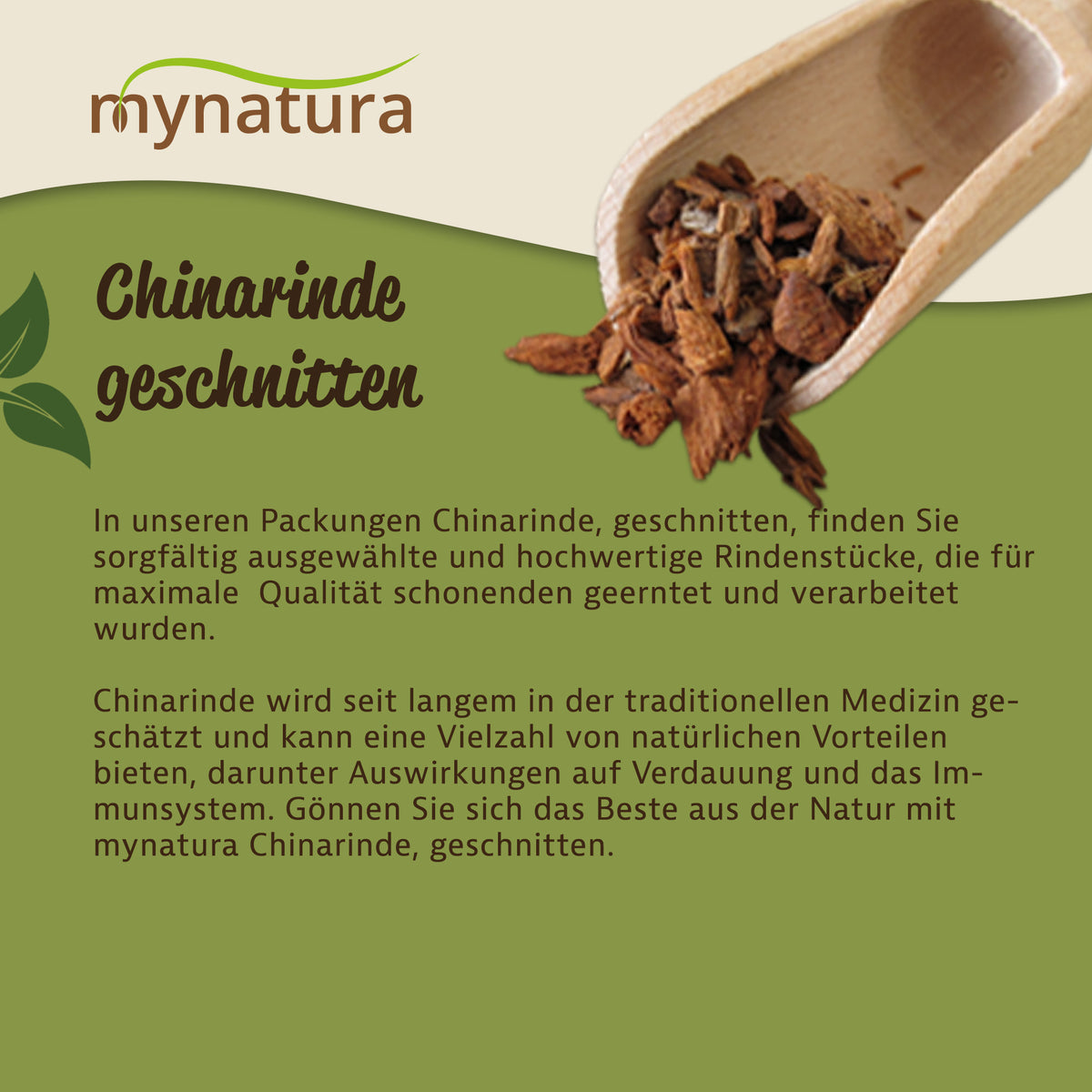 Mynatura Chinarinde geschnitten – 100g Beutel — Abbildung 3