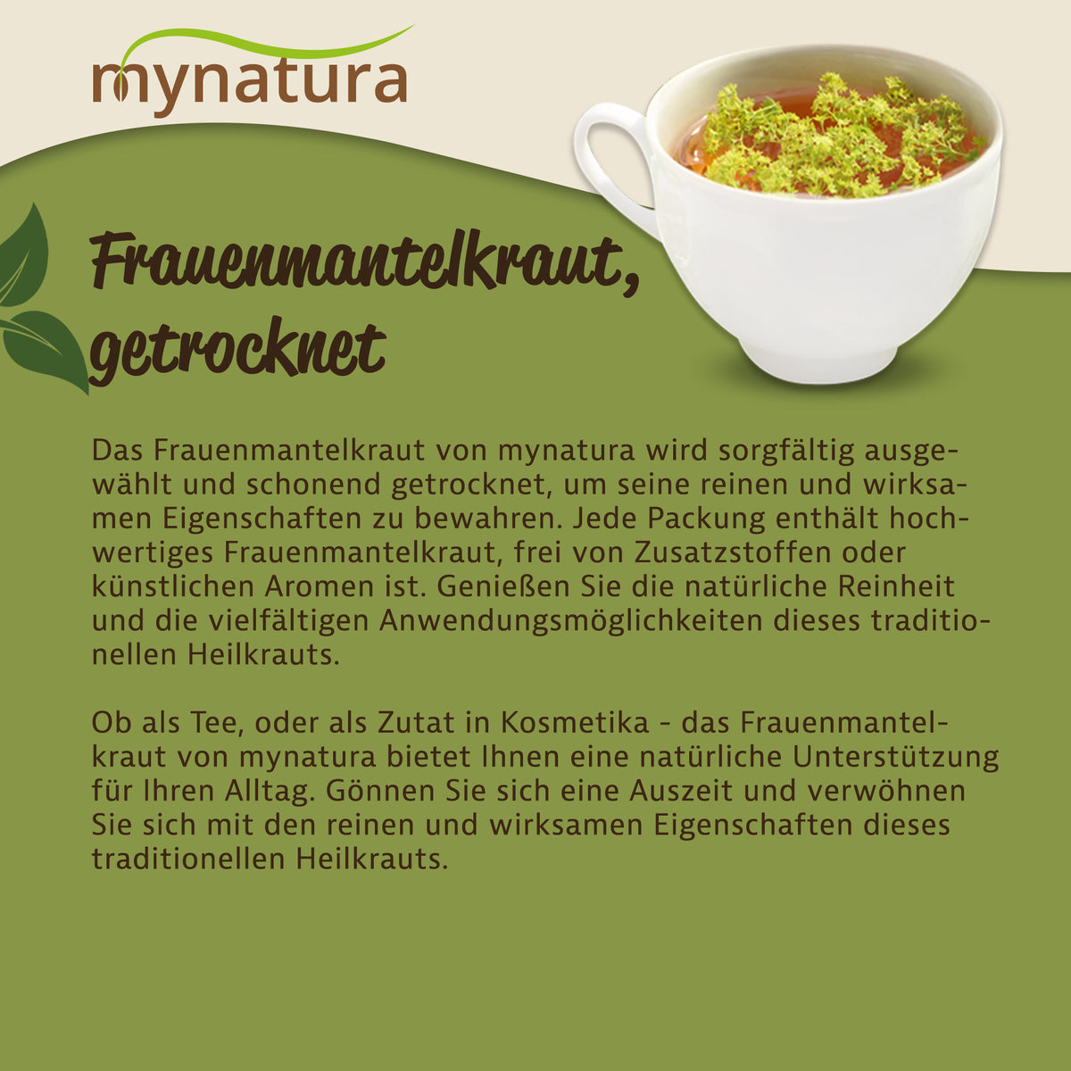 Mynatura getrocknetes & geschnittenes Frauenmantelkraut  in verschiedenen Größen — Abbildung 3