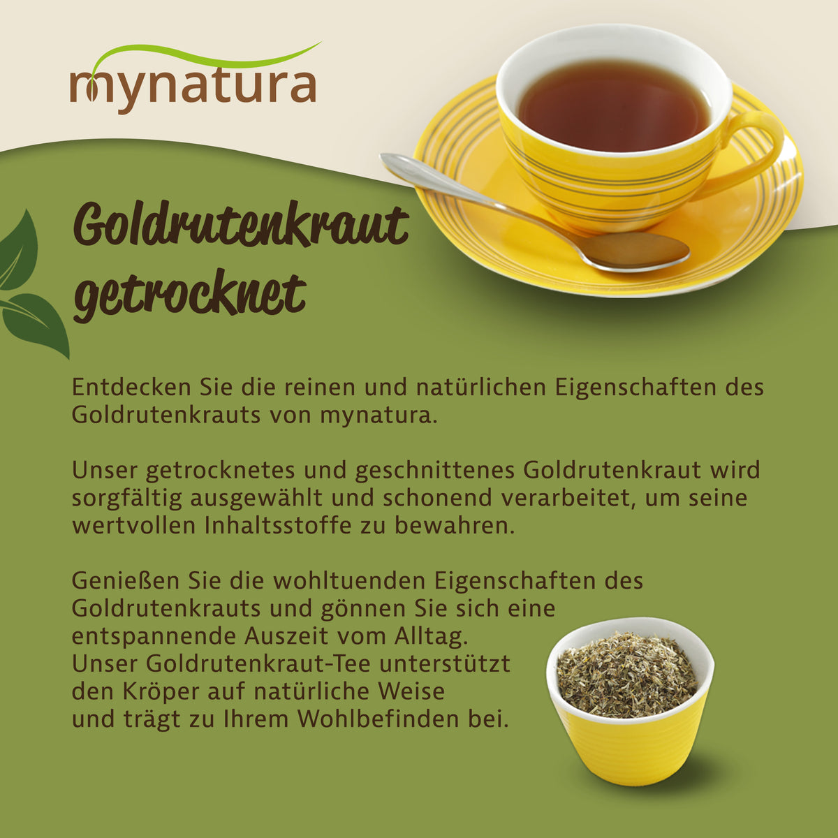 Mynatura Goldrutenkraut getrocknet & geschnitten –  in verschiedenen Größen — Abbildung 3