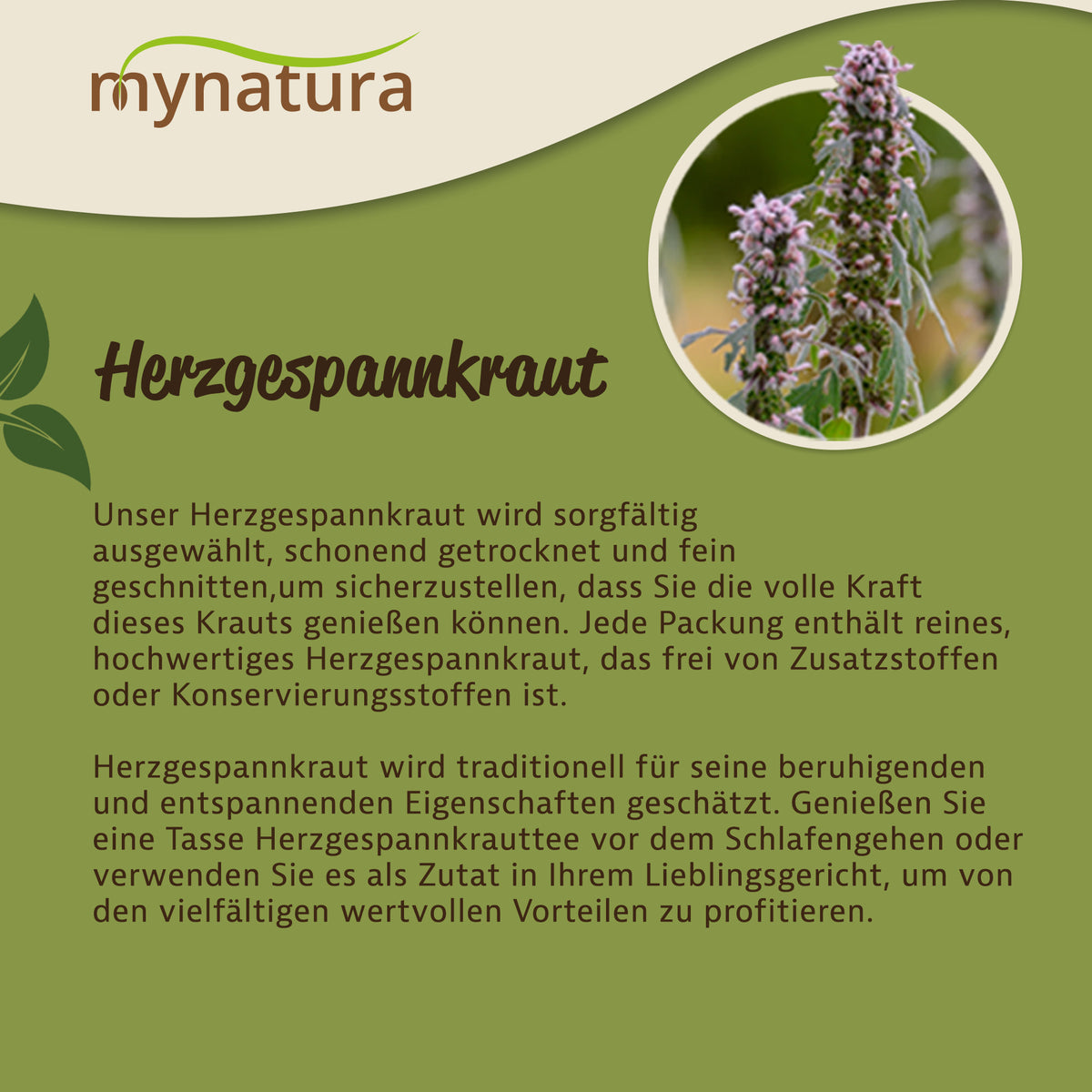 Mynatura Herzgespannkraut getrocknet & geschnitten – naturbelassen   in verschiedenen Größen — Abbildung 3