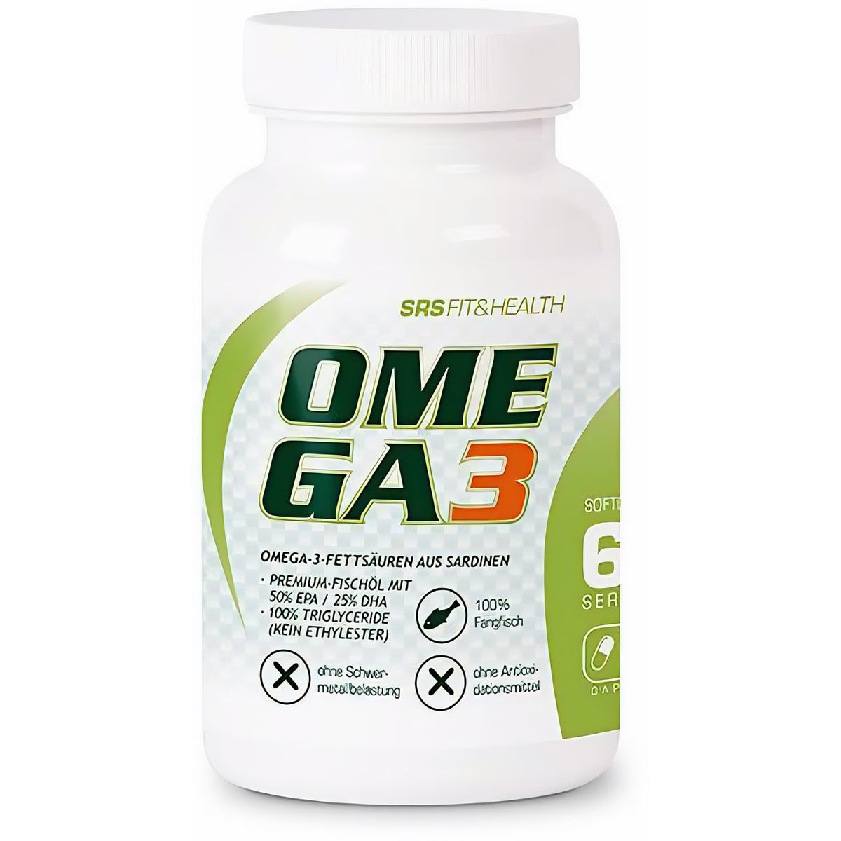 SRS Sporternährung SRS Omega 3 - 60 Kapseln pro Dose