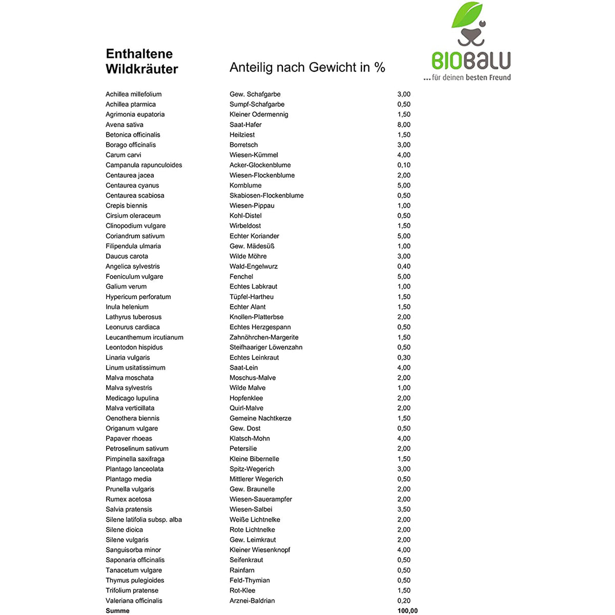 Biobalu Wilde Apotheke - 50 traditionelle Heilkräuter Samen 30g — Abbildung 4