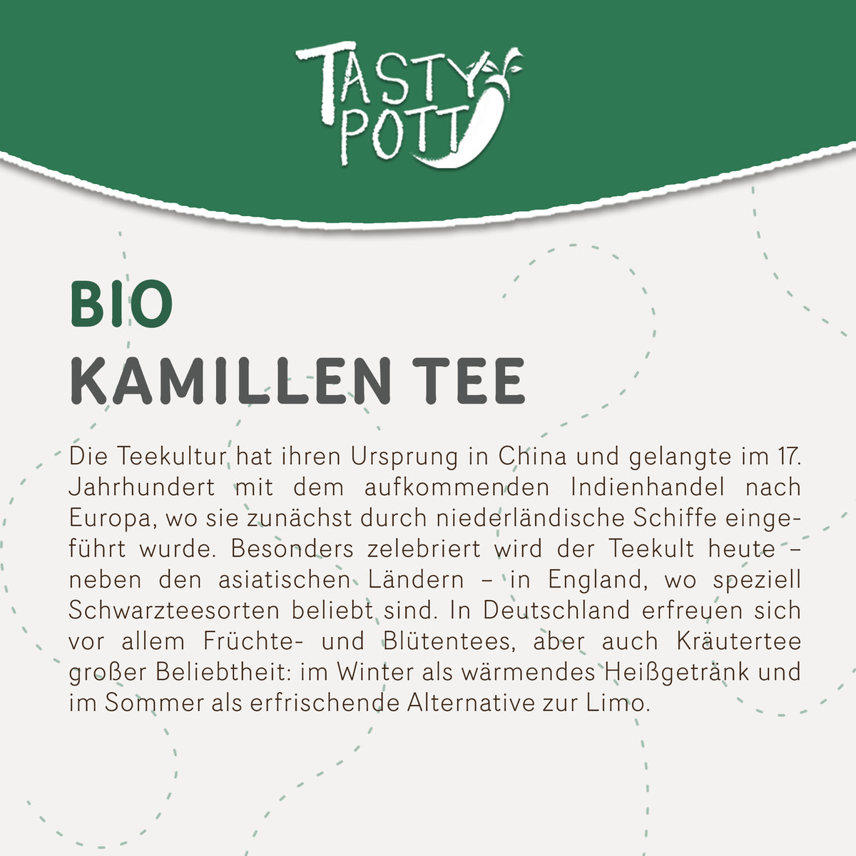 Tasty Pott Bio Kamillenblüten getrocknet - im Beutel — Abbildung 3