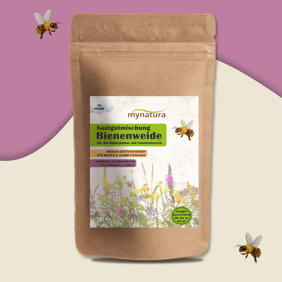 Mynatura Bienenweide Halbschatten & Schattenbereich - 50g — Abbildung 2