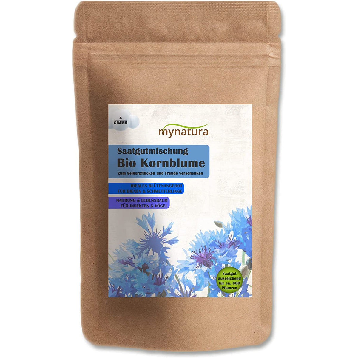 Mynatura Bio Kornblume Saatgutmischung - 4g