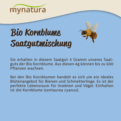 Mynatura Bio Kornblume Saatgutmischung - 4g — Abbildung 4