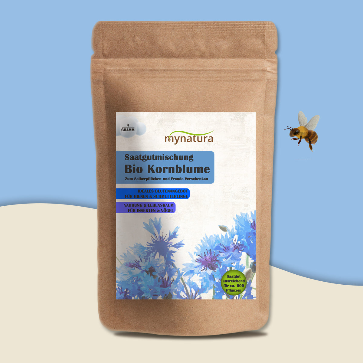 Mynatura Bio Kornblume Saatgutmischung - 4g — Abbildung 2